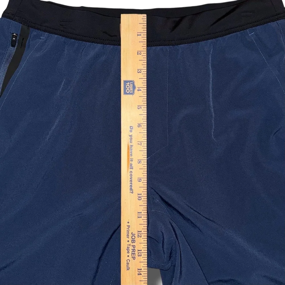Ten Thousand Mens The Interval Short 9 Inch Navy Blue Compression Liner Large
